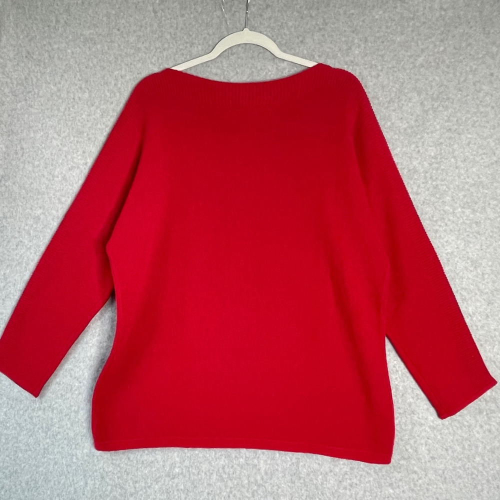 Women's Talbots Red Crew Neck Sweater 1X #QQ